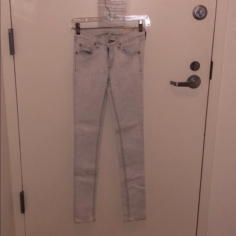 Rag & Bone Light-Wash Skinny Jeans